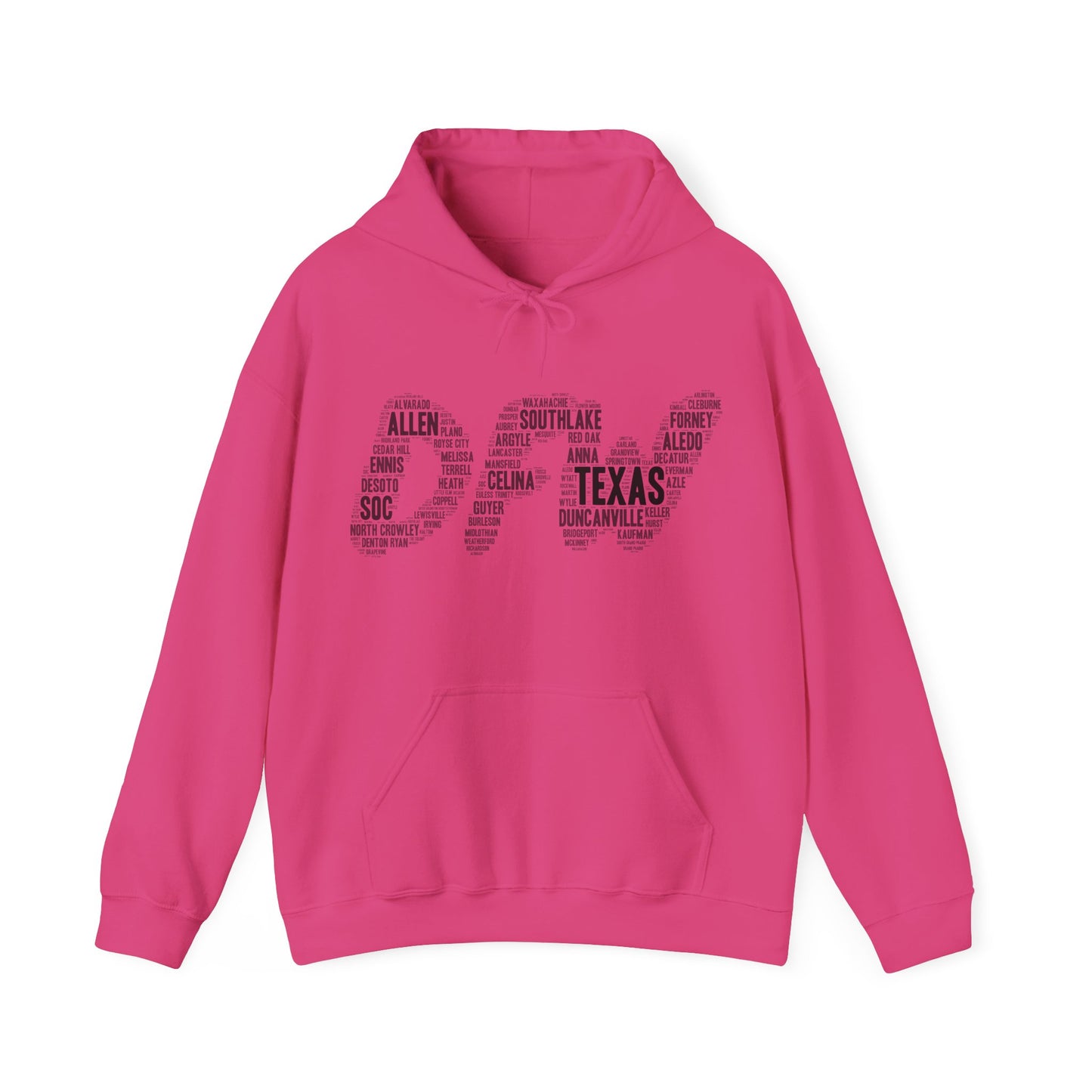 DFW Word Art Hoodie