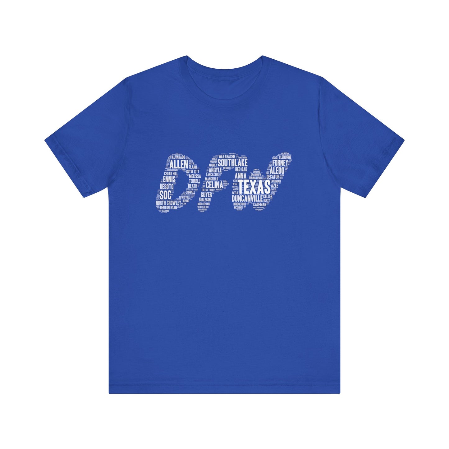 DFW Word Art Black T-Shirt