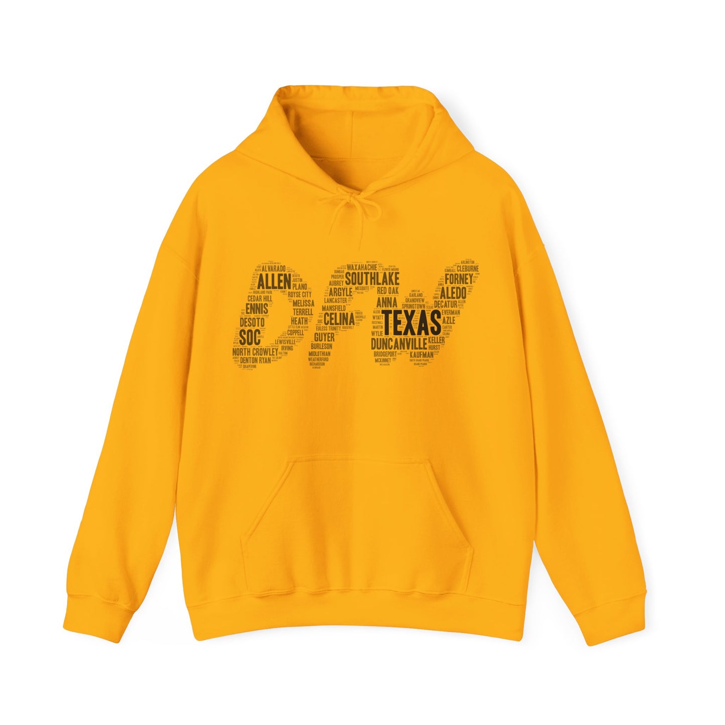 DFW Word Art Hoodie