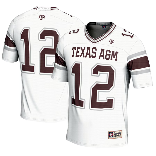 #12 Texas A&M Aggies GameDay Greats Football Lightweight Fashion Jersey - White