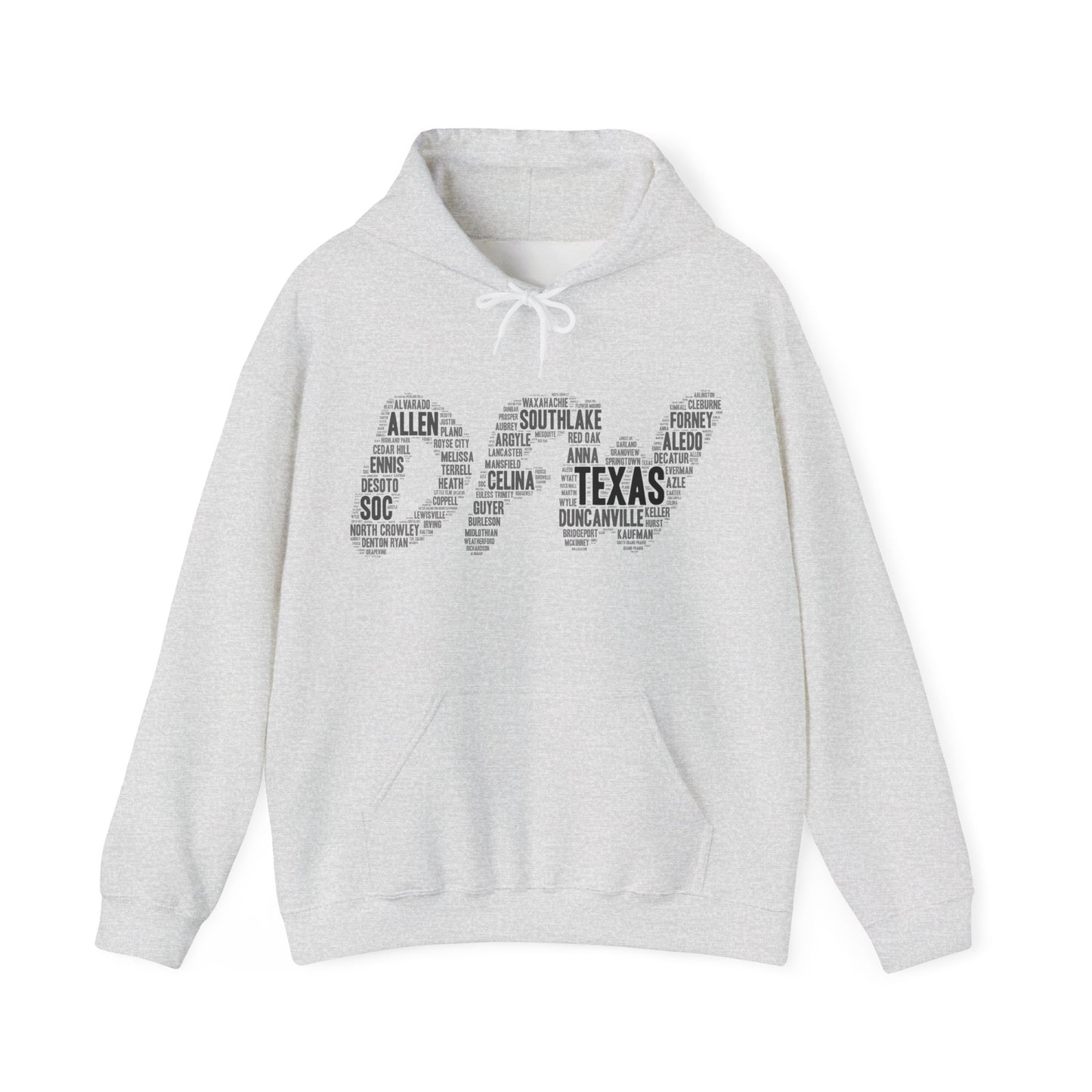 DFW Word Art Hoodie