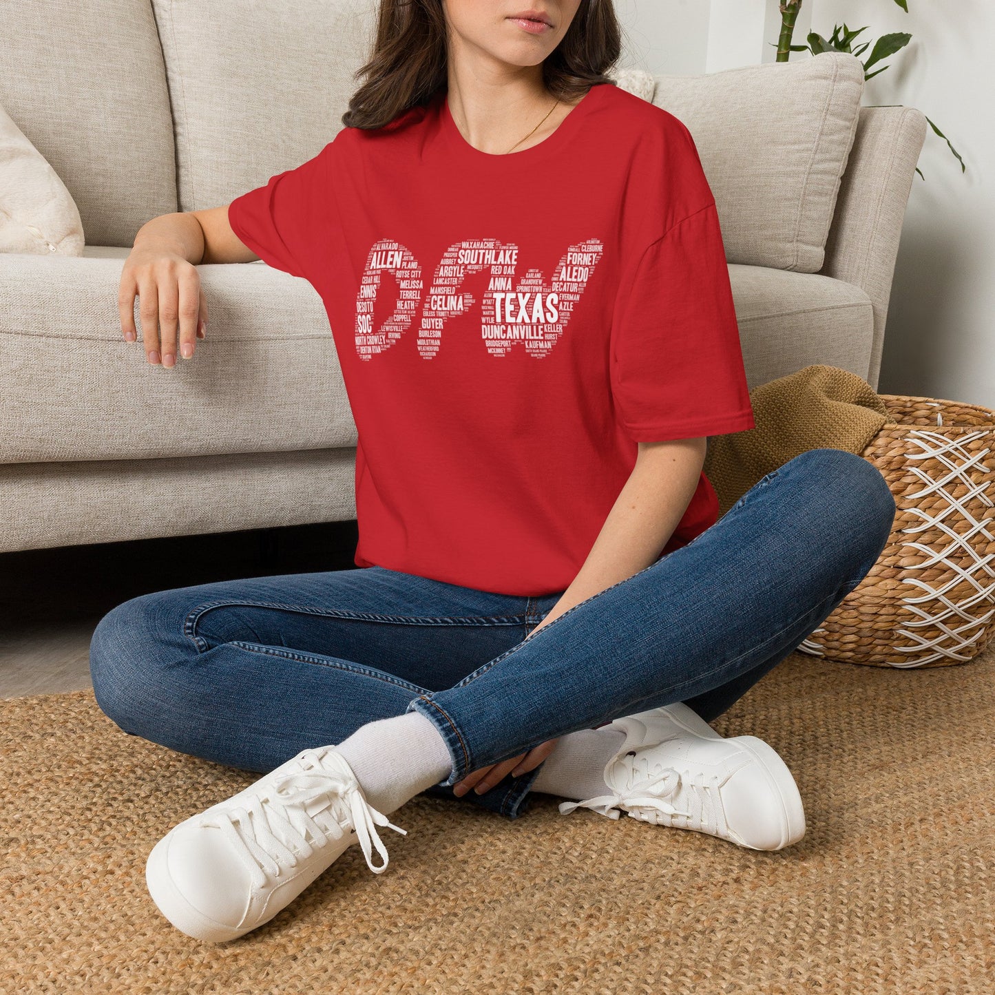 DFW Word Art T-Shirt | Dallas Fort Worth Local Pride Tee