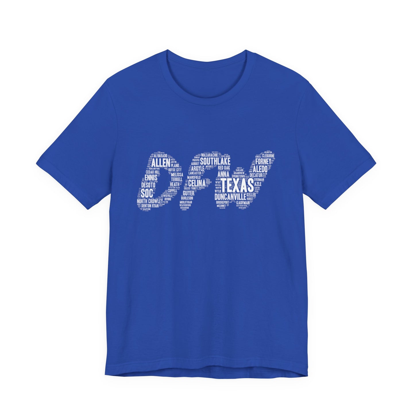 DFW Word Art Black T-Shirt