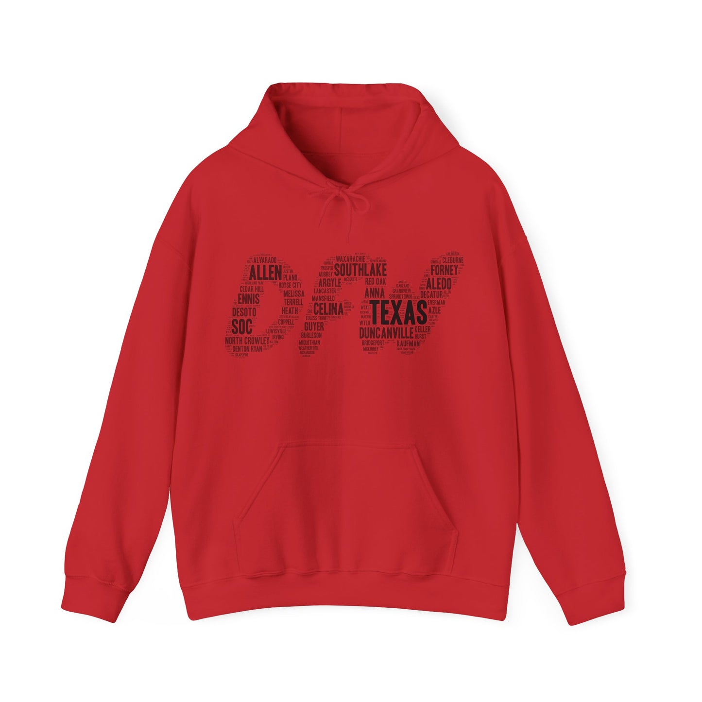 DFW Word Art Hoodie