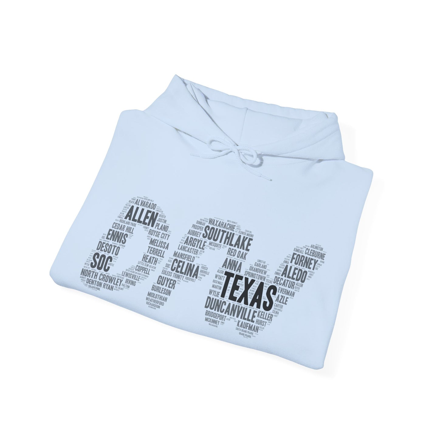 DFW Word Art Hoodie
