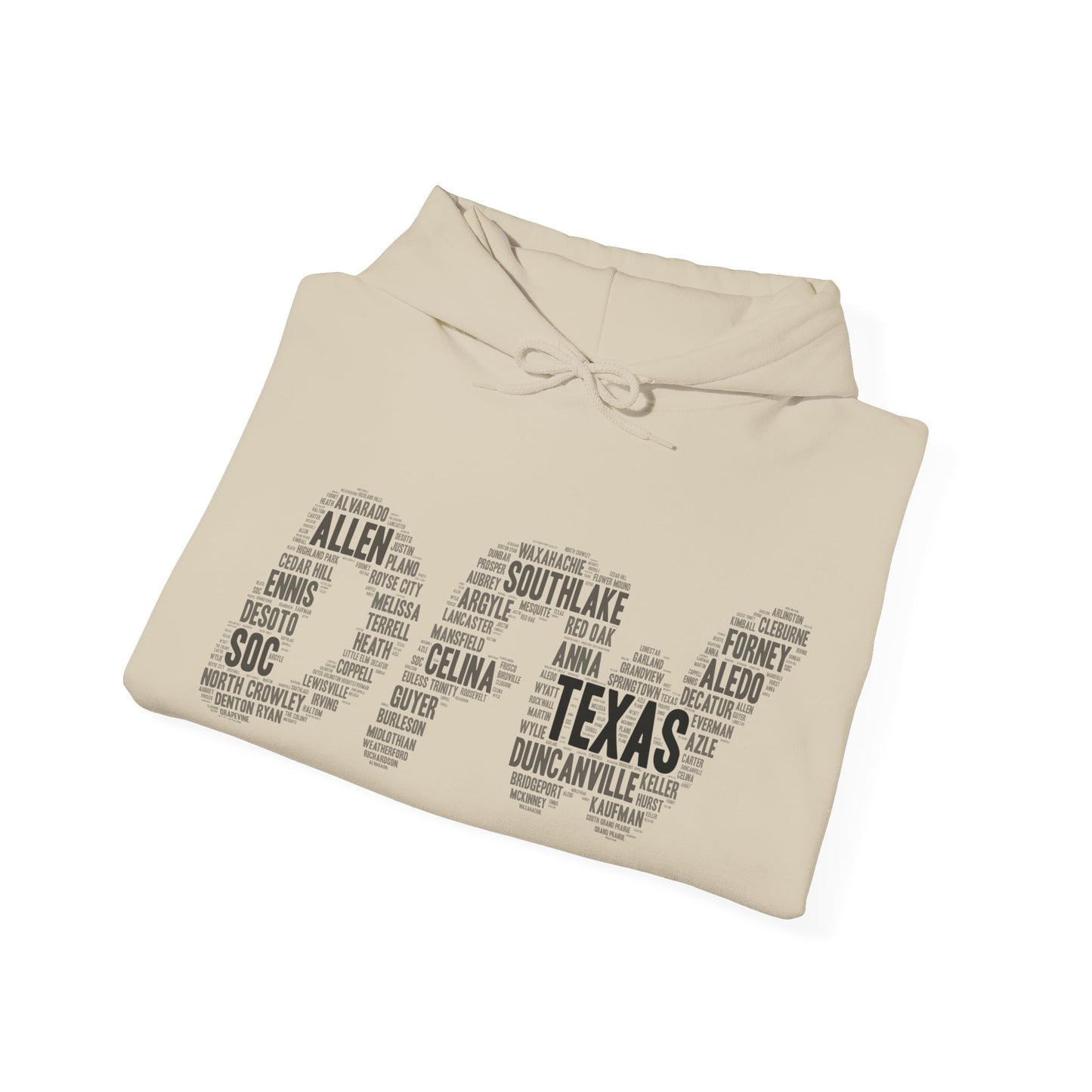 DFW Word Art Hoodie