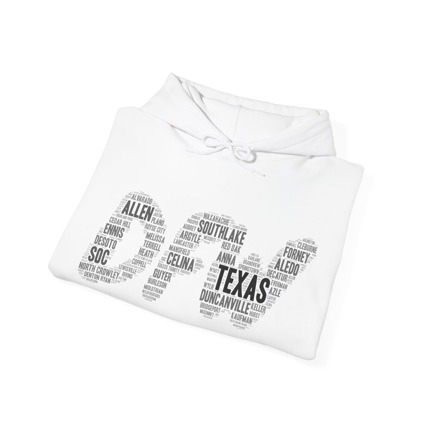 DFW Word Art Hoodie