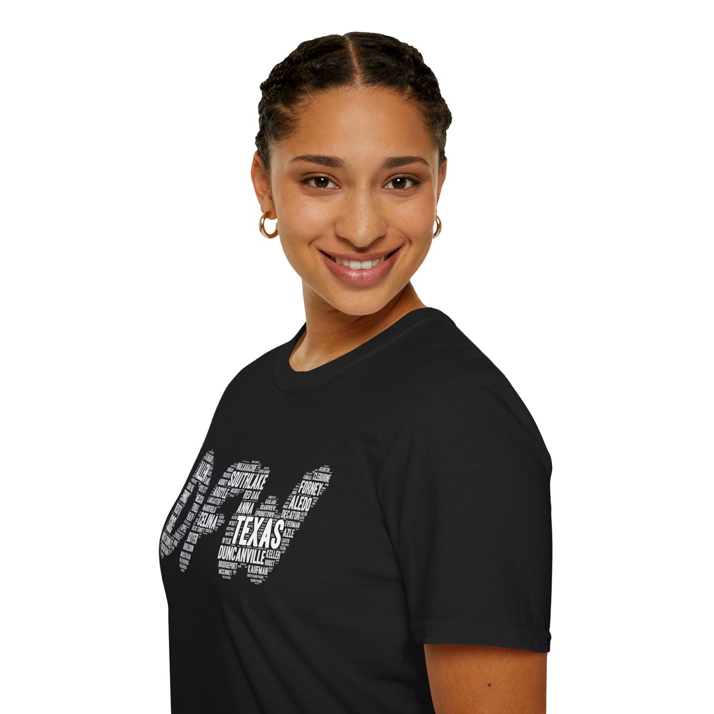 DFW Word Art T-Shirt | Dallas Fort Worth Local Pride Tee