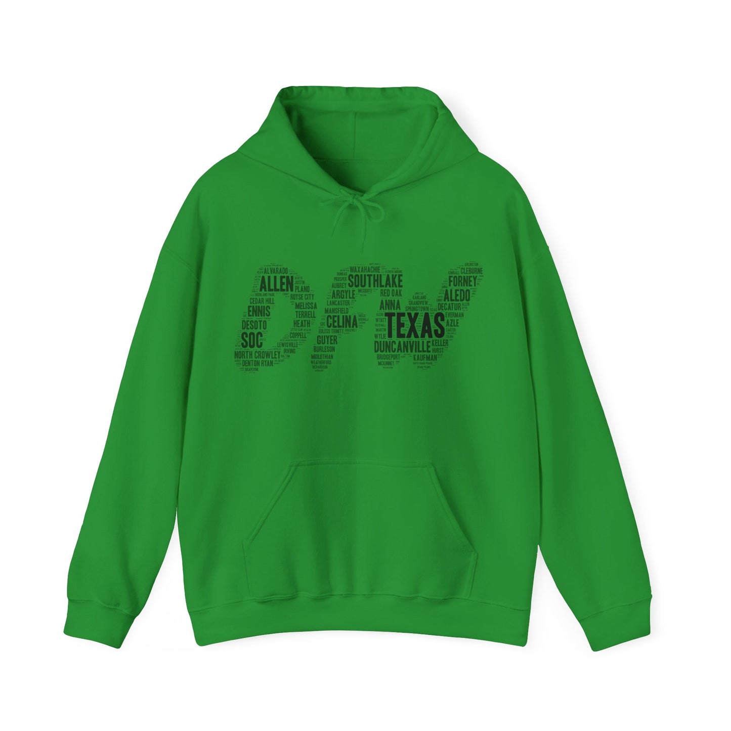 DFW Word Art Hoodie