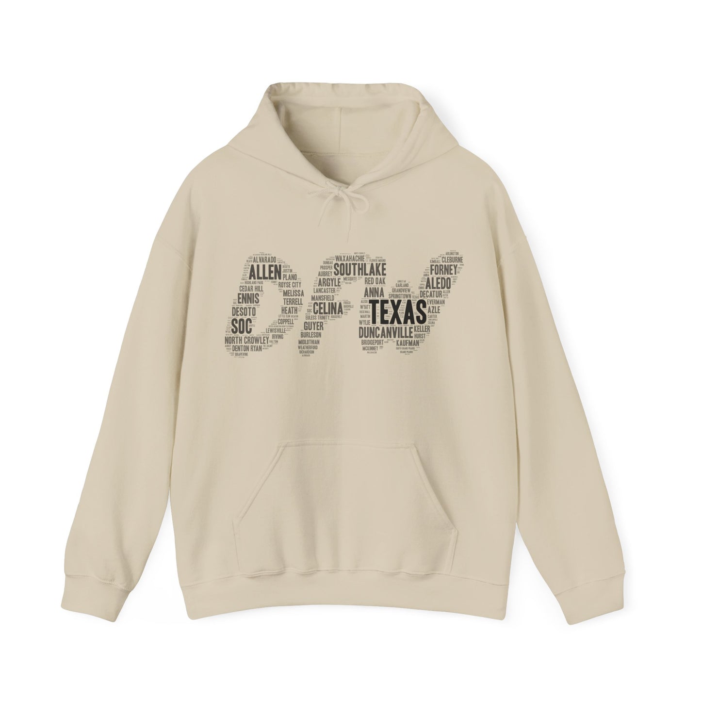 DFW Word Art Hoodie