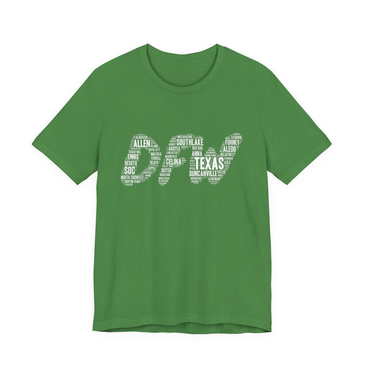DFW Word Art Black T-Shirt