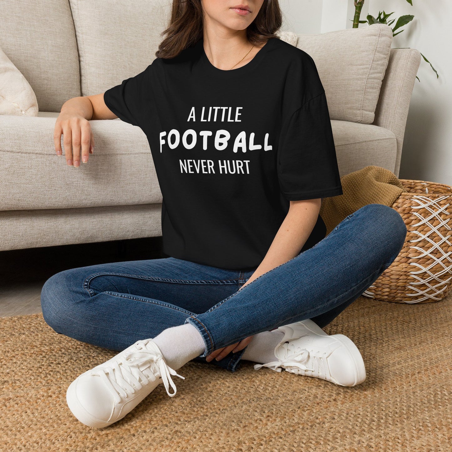 A Little Football Never Hurt Tee | Game Day Shirt