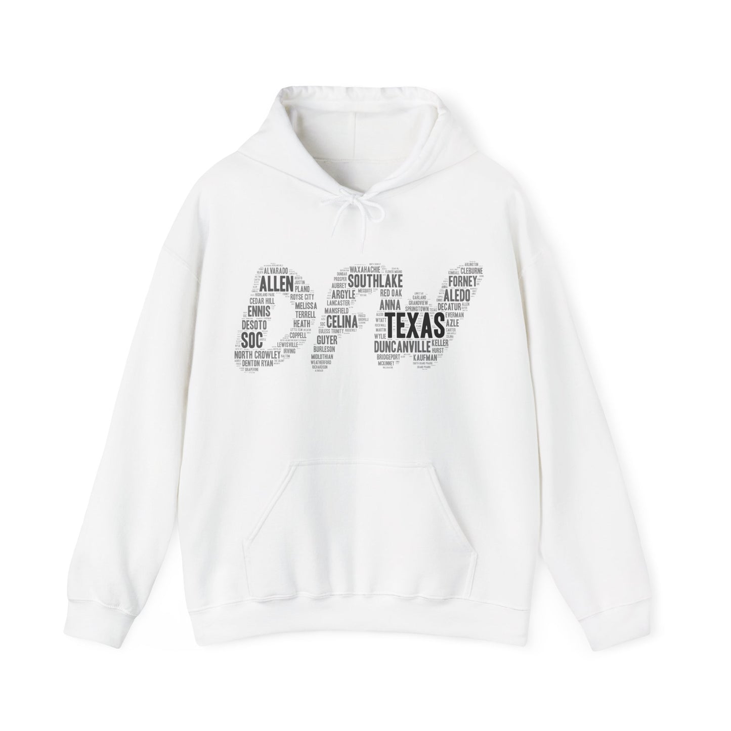 DFW Word Art Hoodie