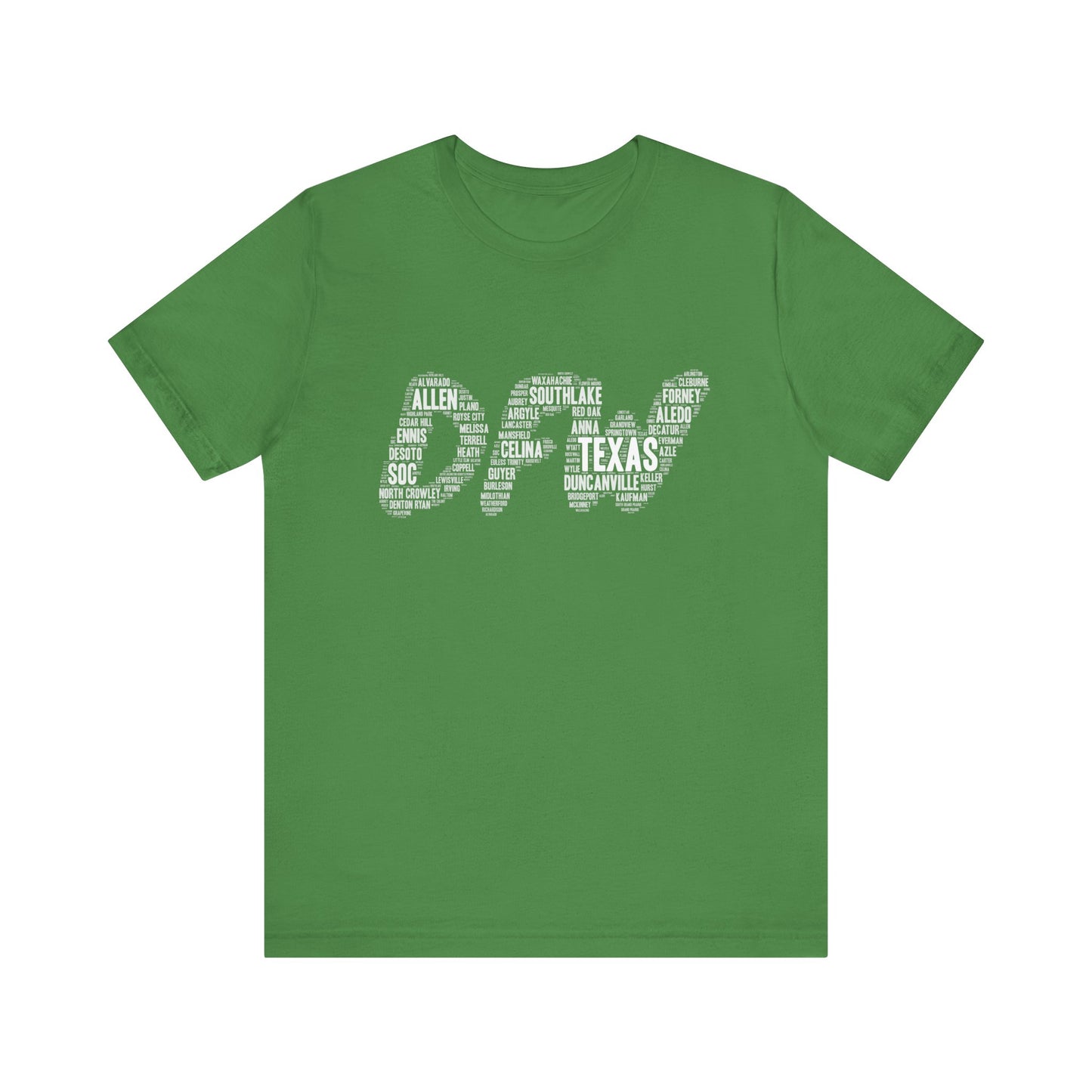 DFW Word Art Black T-Shirt
