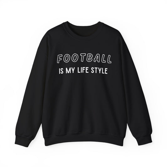 Football is my Lifestyle Unisex Heavy Blend™ Crewneck Sweatshirt