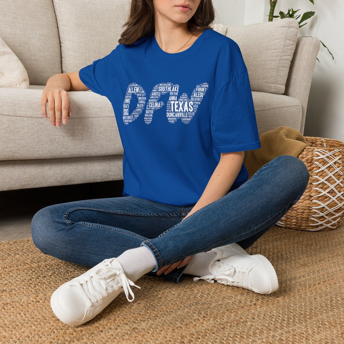 DFW Word Art T-Shirt | Dallas Fort Worth Local Pride Tee