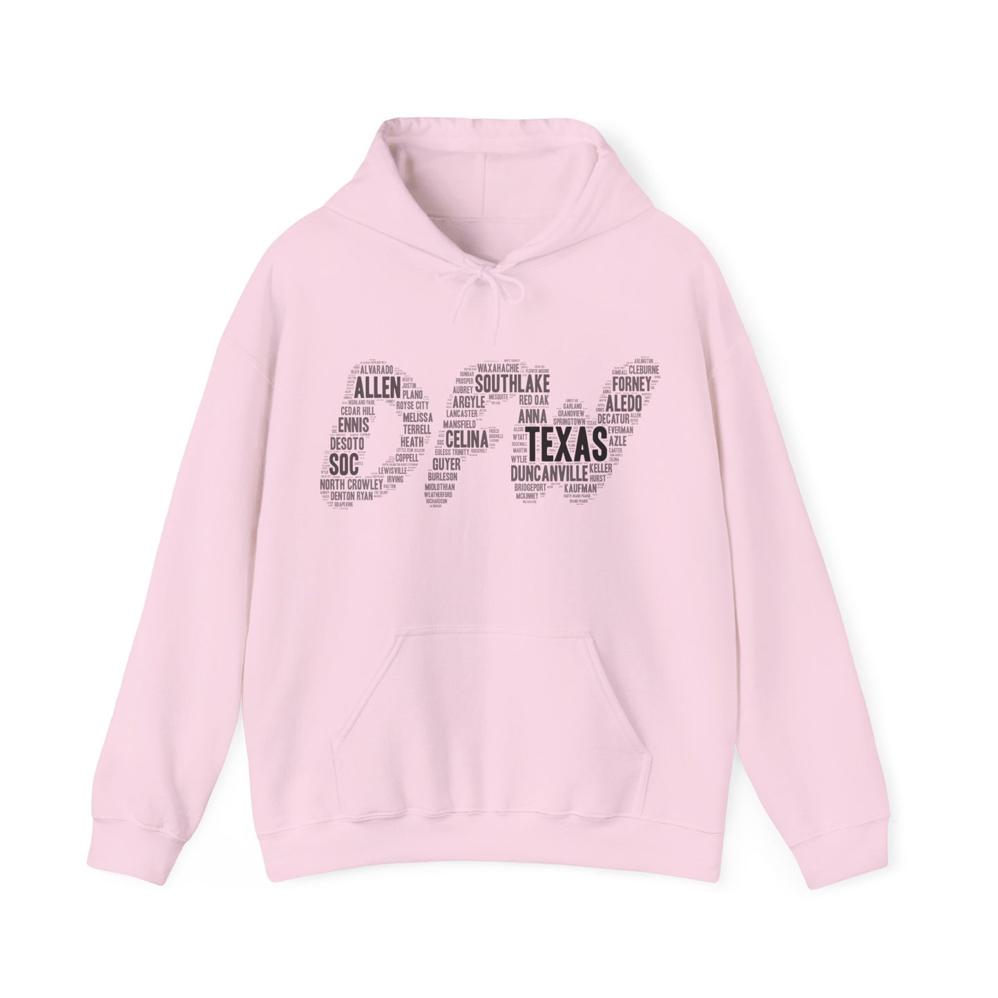 DFW Word Art Hoodie