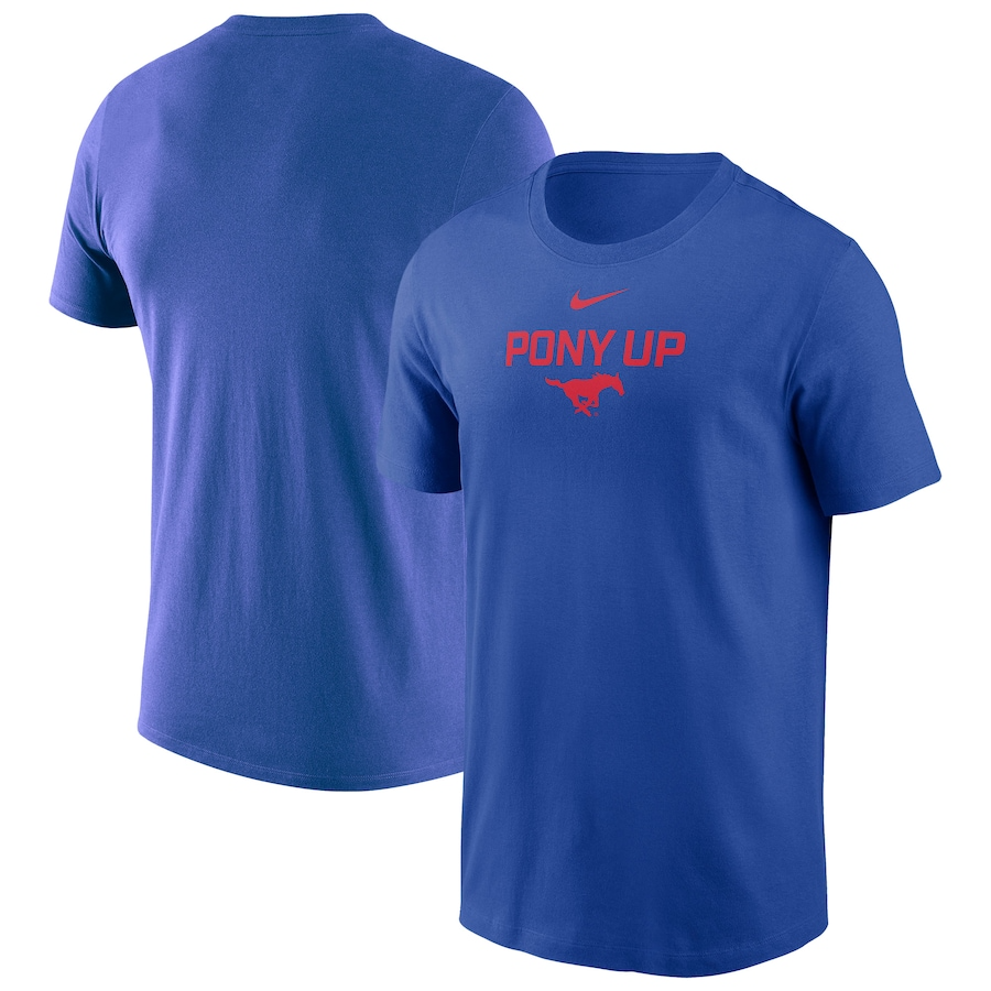 SMU Mustangs Nike Local Performance T-Shirt - Royal